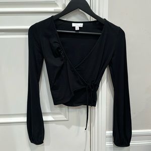 Topshop Long Sleeve Crop